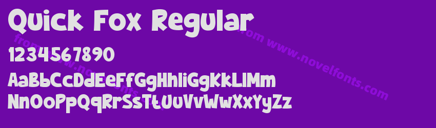 Quick Fox RegularPreview Quick Fox RegularPreview