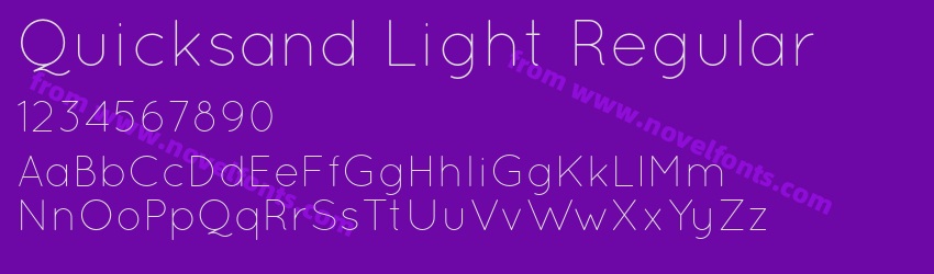 Quicksand Light RegularPreview Quicksand Light RegularPreview