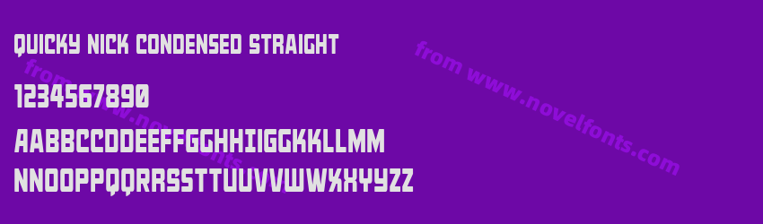 Quicky Nick Condensed StraightPreview Quicky Nick Condensed StraightPreview