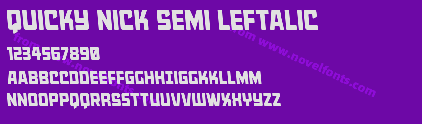 Quicky Nick Semi LeftalicPreview Quicky Nick Semi LeftalicPreview