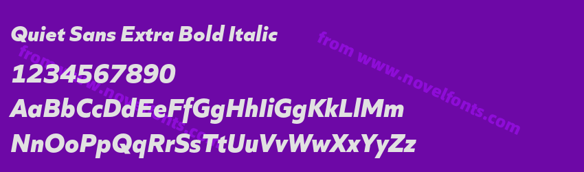 Quiet Sans Extra Bold ItalicPreview Quiet Sans Extra Bold ItalicPreview