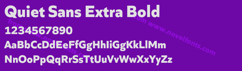 Quiet Sans Extra BoldPreview Quiet Sans Extra BoldPreview