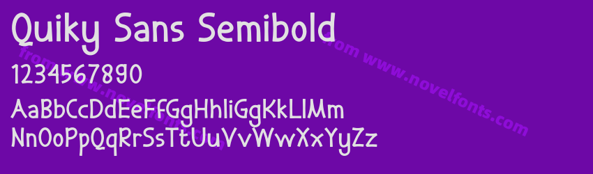 Quiky Sans SemiboldPreview Quiky Sans SemiboldPreview