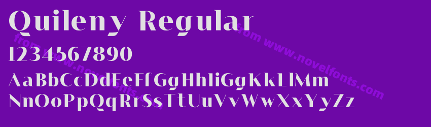 Quileny RegularPreview Quileny RegularPreview