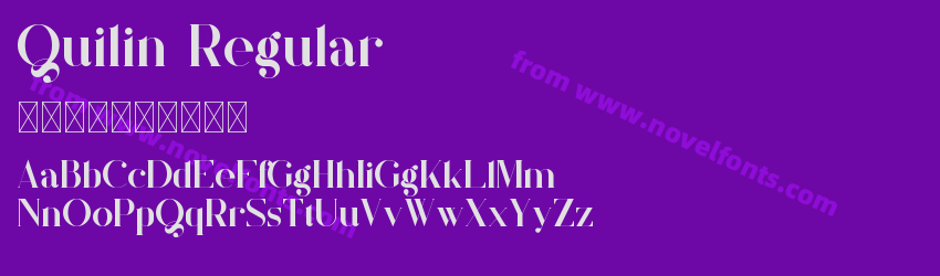 Quilin RegularPreview Quilin RegularPreview