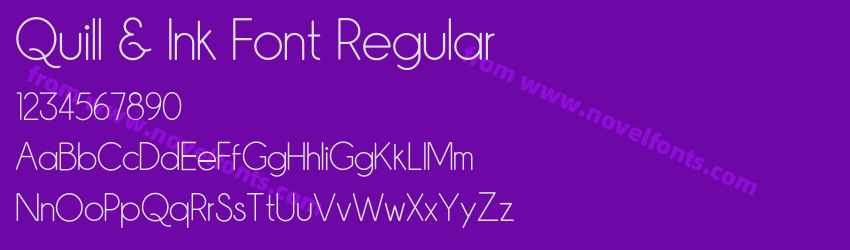 Quill & Ink Font RegularPreview Quill & Ink Font RegularPreview