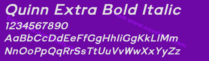 Quinn Extra Bold ItalicPreview Quinn Extra Bold ItalicPreview