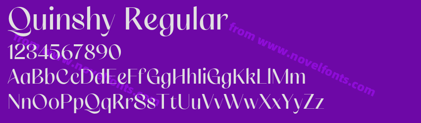 Quinshy RegularPreview Quinshy RegularPreview