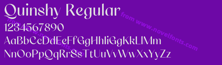 Quinshy RegularPreview Quinshy RegularPreview