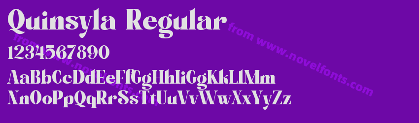 Quinsyla RegularPreview Quinsyla RegularPreview