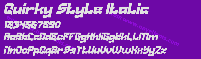 Quirky Style ItalicPreview Quirky Style ItalicPreview