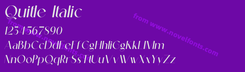 Quitle ItalicPreview Quitle ItalicPreview