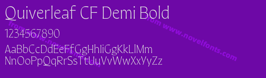 Quiverleaf CF Demi BoldPreview Quiverleaf CF Demi BoldPreview
