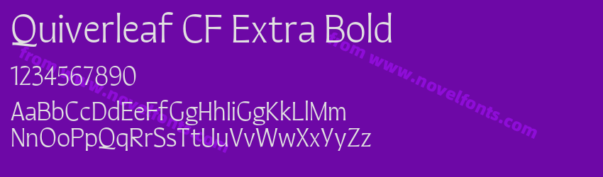 Quiverleaf CF Extra BoldPreview Quiverleaf CF Extra BoldPreview