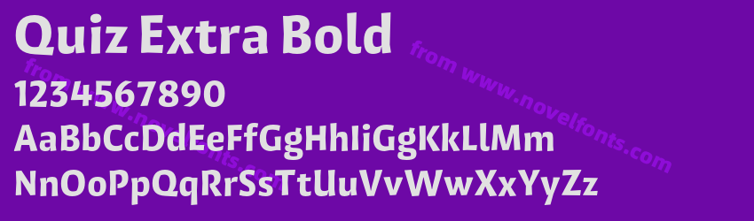 Quiz Extra BoldPreview Quiz Extra BoldPreview