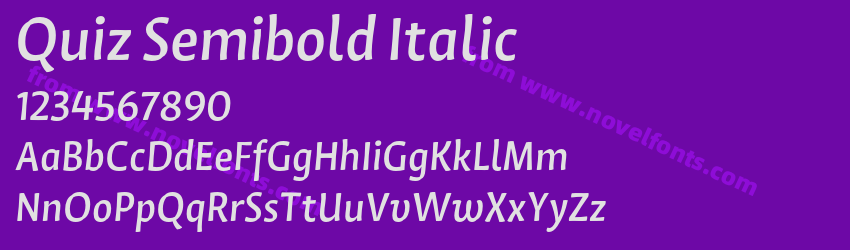 Quiz Semibold ItalicPreview Quiz Semibold ItalicPreview