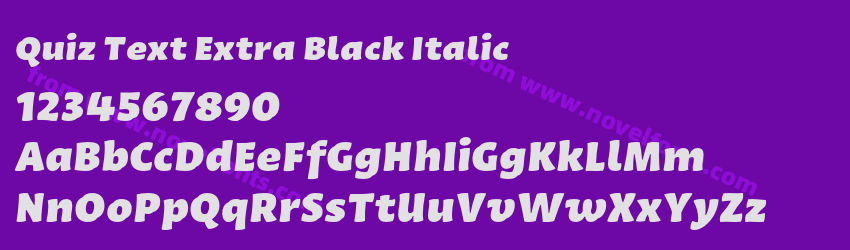 Quiz Text Extra Black ItalicPreview Quiz Text Extra Black ItalicPreview