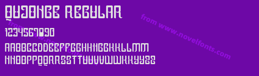 Qujonge RegularPreview Qujonge RegularPreview