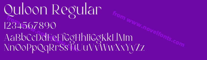 Quloon RegularPreview Quloon RegularPreview