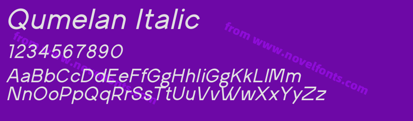 Qumelan ItalicPreview Qumelan ItalicPreview