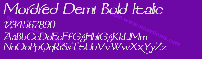 Mordred Demi Bold ItalicPreview