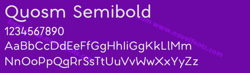 Quosm SemiboldPreview Quosm SemiboldPreview