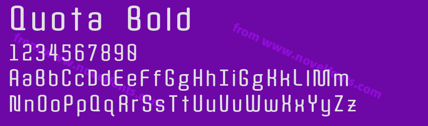 Quota BoldPreview Quota BoldPreview