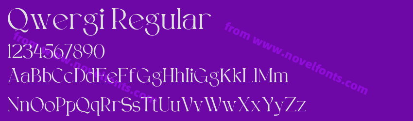 Qwergi RegularPreview Qwergi RegularPreview