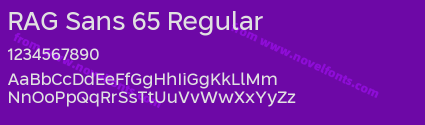 RAG Sans 65 RegularPreview RAG Sans 65 RegularPreview