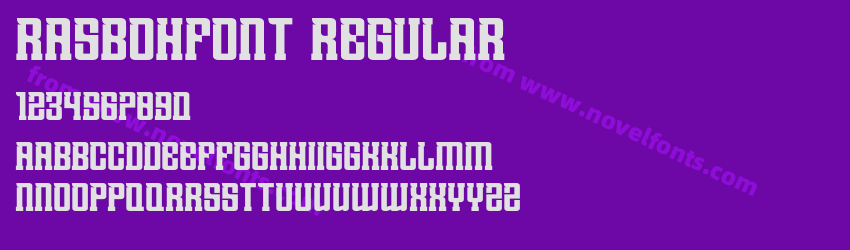 RASBOHFONT RegularPreview RASBOHFONT RegularPreview