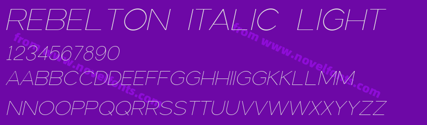 REBELTON ITALIC LightPreview REBELTON ITALIC LightPreview
