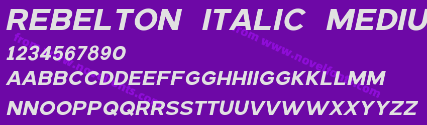 REBELTON ITALIC MediumPreview REBELTON ITALIC MediumPreview