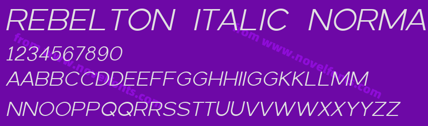 REBELTON ITALIC NormalPreview REBELTON ITALIC NormalPreview