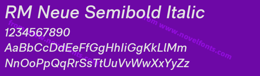 RM Neue Semibold ItalicPreview RM Neue Semibold ItalicPreview