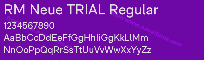 RM Neue TRIAL RegularPreview RM Neue TRIAL RegularPreview