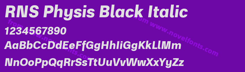 RNS Physis Black ItalicPreview RNS Physis Black ItalicPreview