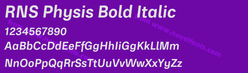 RNS Physis Bold ItalicPreview RNS Physis Bold ItalicPreview