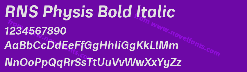 RNS Physis Bold ItalicPreview RNS Physis Bold ItalicPreview