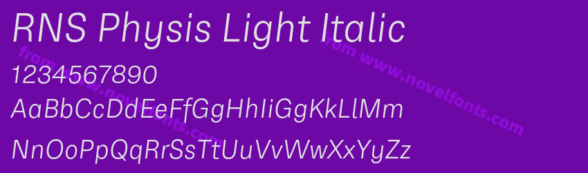 RNS Physis Light ItalicPreview RNS Physis Light ItalicPreview