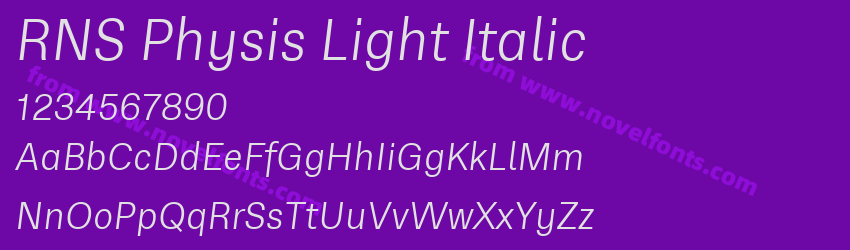 RNS Physis Light ItalicPreview RNS Physis Light ItalicPreview