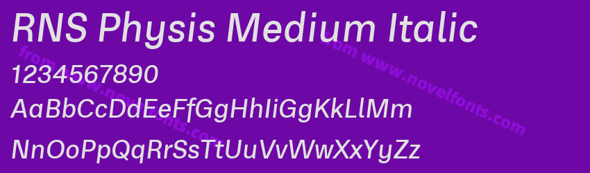 RNS Physis Medium ItalicPreview RNS Physis Medium ItalicPreview