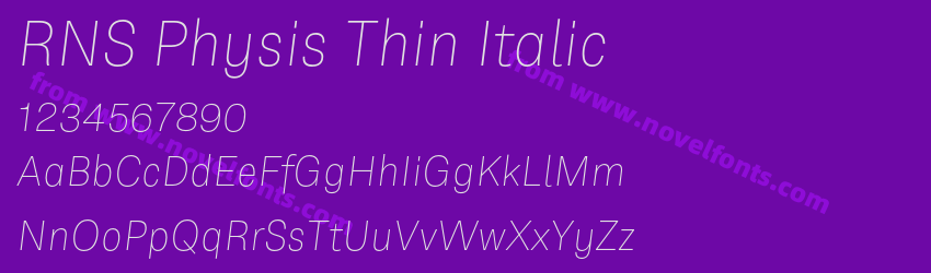 RNS Physis Thin ItalicPreview RNS Physis Thin ItalicPreview
