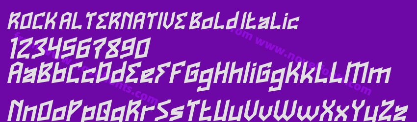 ROCK ALTERNATIVE Bold ItalicPreview ROCK ALTERNATIVE Bold ItalicPreview