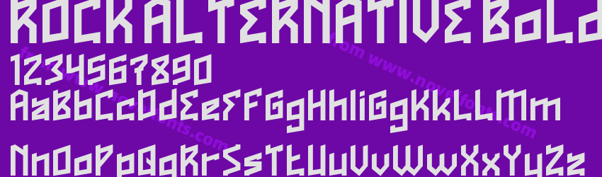 ROCK ALTERNATIVE BoldPreview ROCK ALTERNATIVE BoldPreview