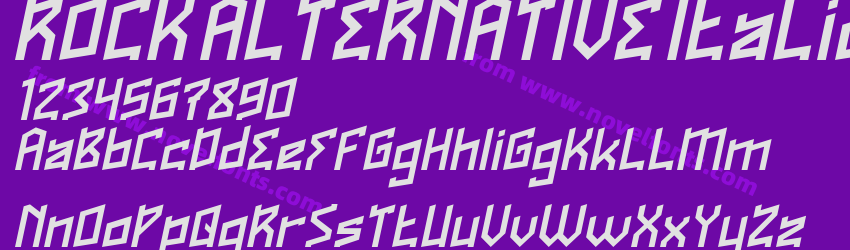 ROCK ALTERNATIVE ItalicPreview ROCK ALTERNATIVE ItalicPreview