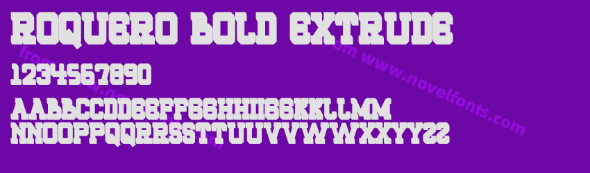 ROQUERO Bold ExtrudePreview ROQUERO Bold ExtrudePreview