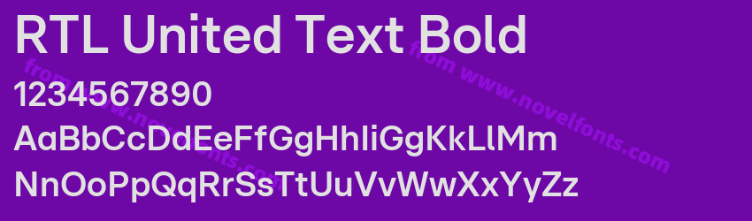 RTL United Text BoldPreview RTL United Text BoldPreview