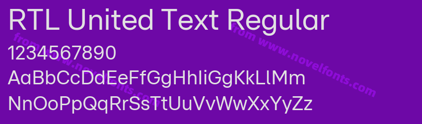 RTL United Text RegularPreview RTL United Text RegularPreview