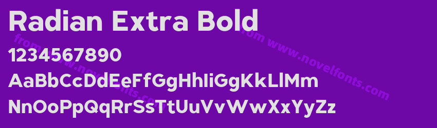 Radian Extra BoldPreview Radian Extra BoldPreview