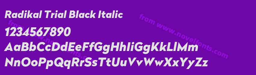 Radikal Trial Black ItalicPreview Radikal Trial Black ItalicPreview